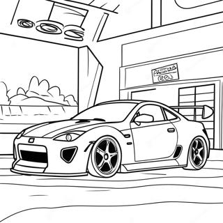 Sporty Jdm Car Coloring Page 12741-10006