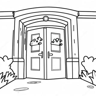 Roblox Doors Rush Coloring Pages