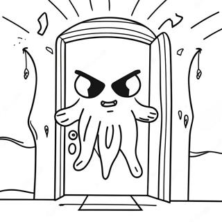 Roblox Doors Rush Creepy Monster Coloring Page 12861-10102