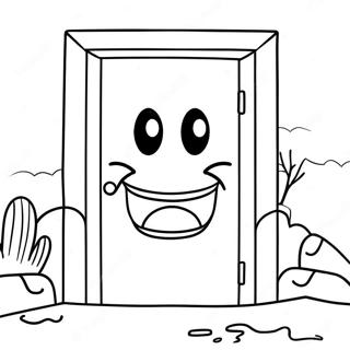 Roblox Doors Rush Creepy Monster Coloring Page 12861-10103