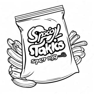 Spicy Takis Bag Coloring Page 12891-10126