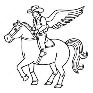 Bronco Coloring Page 1290-1031