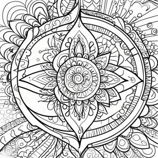 Bold Line Adult Mandala Coloring Page 12920-10147