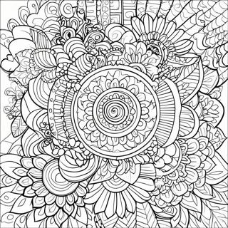 Bold Line Adult Mandala Coloring Page 12920-10148