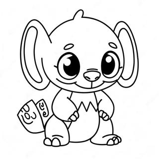 Stitch In A Spooky Costume Coloring Page 12971-10184