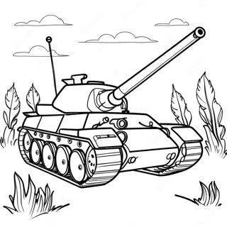 Tank Coloring Page 1300-1038