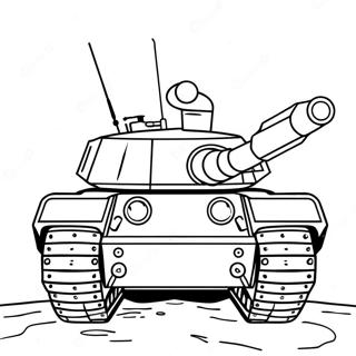 Military Tank Coloring Page 1301-1041