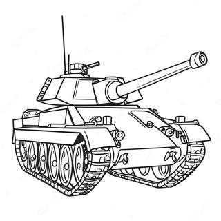 Military Tank Coloring Page 1301-1042