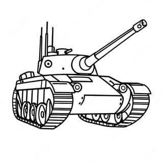 Military Tank Coloring Page 1301-1044