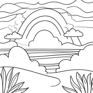 Colorful Sunset Sky Coloring Page 13041-10248