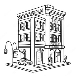 Lego City Coloring Pages