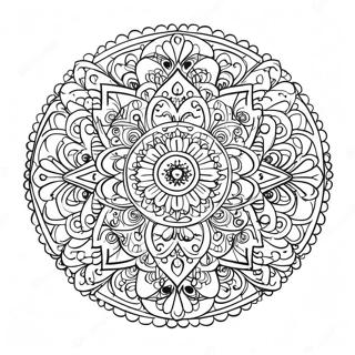 Mindful Mandala Coloring Page 1310-1035