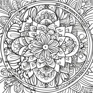 Mindful Mandala Coloring Page 1310-1036