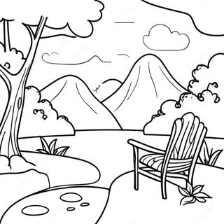 Calming Nature Scene Coloring Page 1311-1049