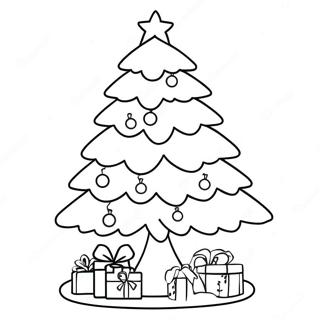 Anime Christmas Tree Coloring Page 13120-10361