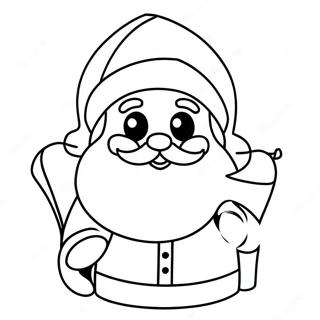 Cute Anime Santa Claus Coloring Page 13121-10318