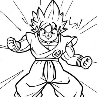 Goku With Energetic Aura Coloring Page 13141-10321