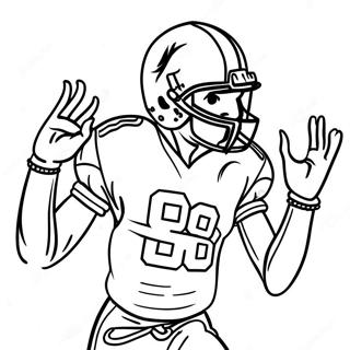 Lamar Jackson Action Pose Coloring Page 13190-10353