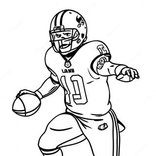 Lamar Jackson Action Pose Coloring Page 13190-10356