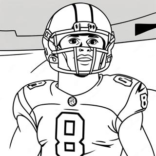 Lamar Jackson In Game Uniform Coloring Page 13191-10351