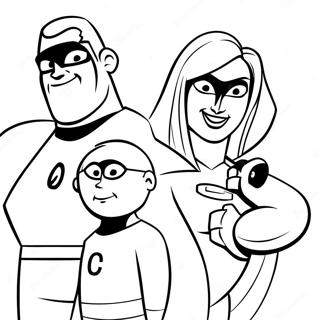 Incredibles Family Coloring Page 1320-1053