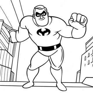 Mr Incredible In Action Coloring Page 1321-1059