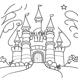 Magical Princess Castle Coloring Page 13271-10439