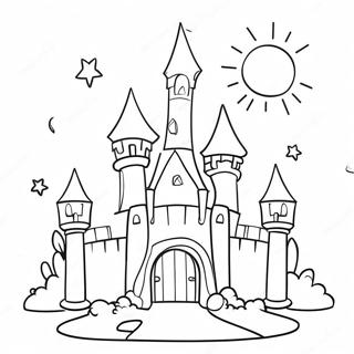 Magical Princess Castle Coloring Page 13271-10440