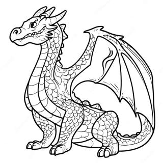 Advanced Realistic Dragon Coloring Pages