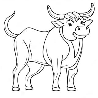 Bull Coloring Pages