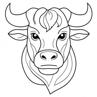 Bull Coloring Page 13290-10442