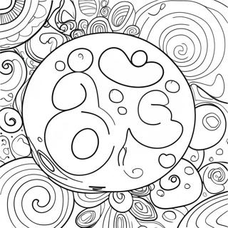 Bubble Letters Coloring Page 13360-10496