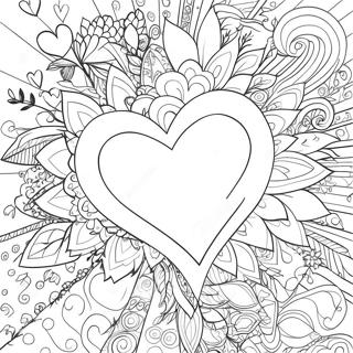 Hearts Coloring Pages