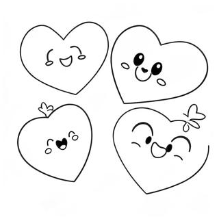 Hearts Coloring Pages