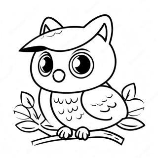 Cute Owl House Coloring Page 1341-1076