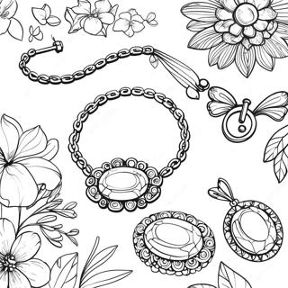 Jewelry Coloring Pages