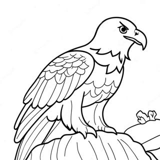 Bald Eagle American Symbol Coloring Page 13461-10578