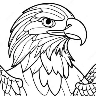 Bald Eagle American Symbol Coloring Page 13461-10579