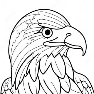 Bald Eagle American Symbol Coloring Page 13461-10580