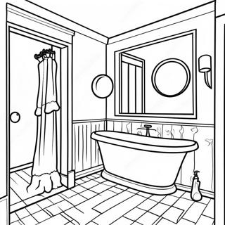 Bathroom Coloring Pages