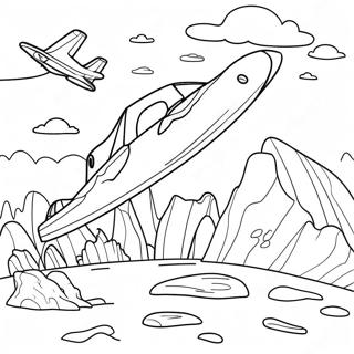 Superpages Adventure Scene Coloring Page 13481-10596