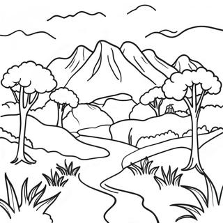 Melancholic Landscape Coloring Page 13491-10597