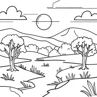 Melancholic Landscape Coloring Page 13491-10598