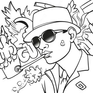 Gangster Graffiti Coloring Pages