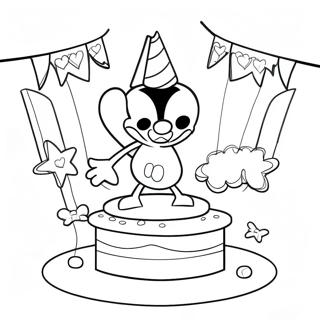 Mickey Mouse Birthday Coloring Pages