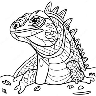 Iguana Coloring Pages