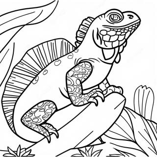 Iguana Coloring Page 13550-10660