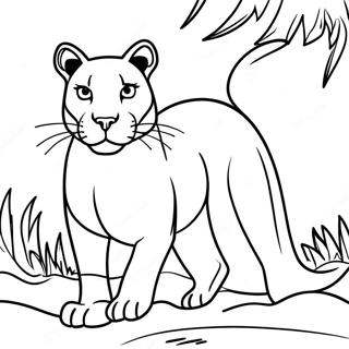 Cougar Coloring Page 13570-10662