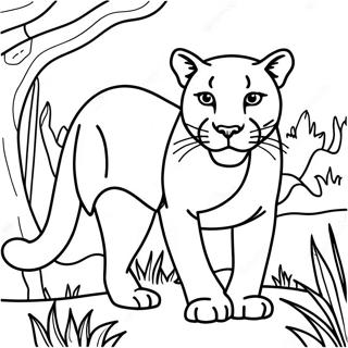 Cougar Coloring Page 13570-10664