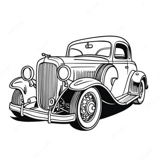 Classic Car Coloring Page 1360-1086